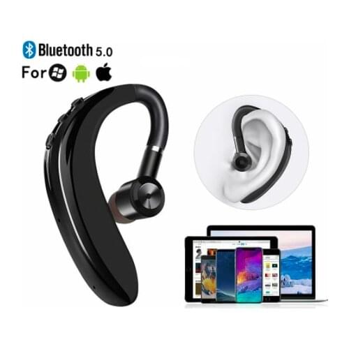 Bluetooth-compatible Earphone Handsfree Wireless Business Headset Hanging Drive Car Call Sports earphones Earphone
