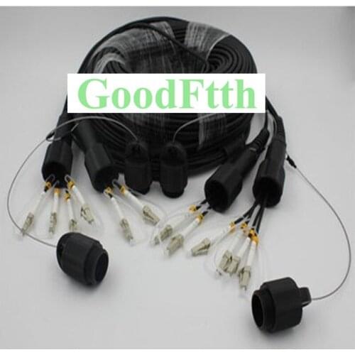 FTTA Outdoor use Armoured Patch Cord LC-LC 62.5/125 Multimode 6 fibers with Cover GoodFtth 30-100m