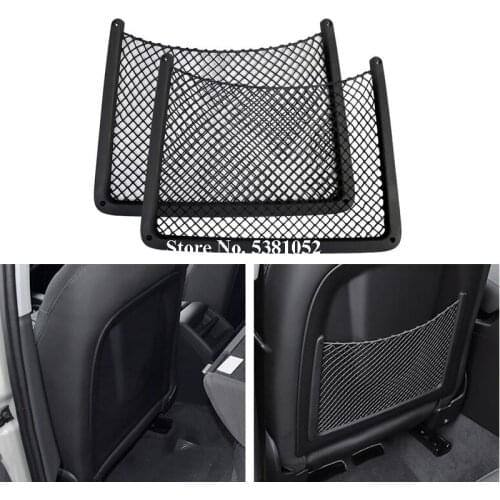 For Audi A4 Q3 A3 A6 Q5 Q7 Accessories Abs Nylon Car Seat Back Net Bag Storage Bag Storage Box Car Styling Accessories
