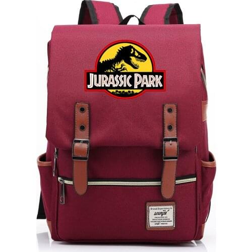 New Jurassic Park Dinosaurs Boys Girls Kids Student School Book Bags Teenagers Canvas Women Bagpack Men Laptop Travel Backpack