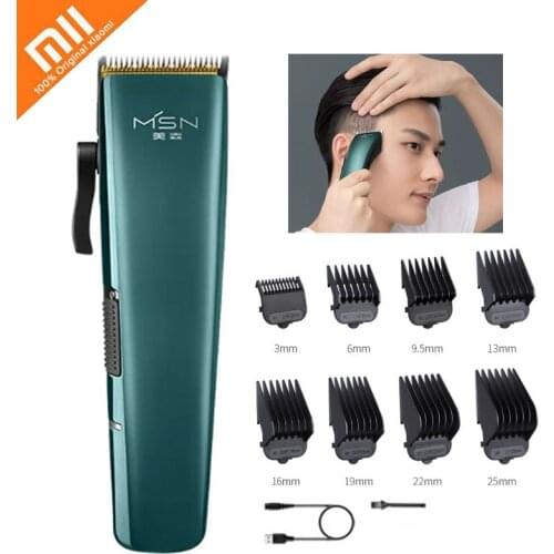 Xiaomi MSN Hair Clipper S8 Salon Grade Mens Electric Clippers Trimmer Strong Power Mute Low Vibration Safety R Type Cutter Head