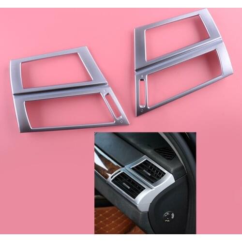 Matte Silver Dashboard Air Vent Outlet Cover Trim fit for BMW X5 X6 E70 E71 2013 2012 2011 2010 2009 2008 ABS Plastic