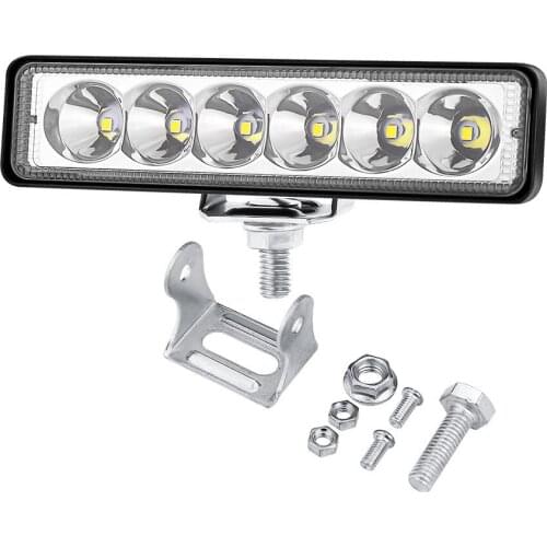 Car Modification Spotlight One-Line Work Light 6led Spotlight Work Light Motorcycle off-Road Vehicle Light DC12V-60V