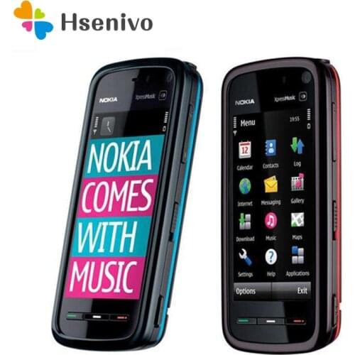 5800 mobile phone Original Nokia 5800 XpressMusic mobile phone 3.2MP Camera,3G,A-GPS,WiF Russian Polish Support Free shipping
