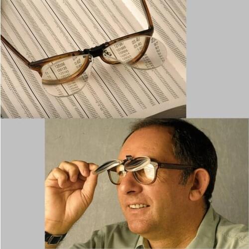 Handfree Clip On Magnifier Folding Clear Magnifying Glasses HD Lens Precise Eyeglasses Watch Repair Tool