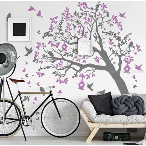 Huge Trees Of Serenity Wall Sticker Vinyl Wall Decal Removable Trees Baby Nursery Wall Art Bedroom Mural Home Decoration LL912