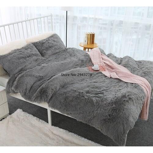 Plush Blanket Soft Fur Faux with Fluffy Throw Blanket Bed Sofa Bedspread Long Shaggy Warm Bedding Sheet Cozy Blankets