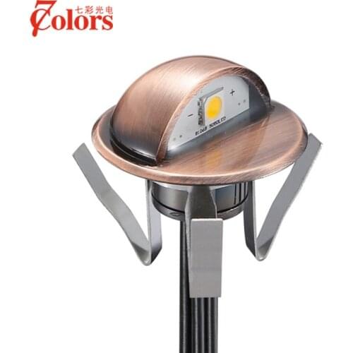 Half-moon Waterproof IP65 LED Underground Lamps Stainless Steel Stair Light DC12V 0.4W SMD 5050 LED Garden Lighting