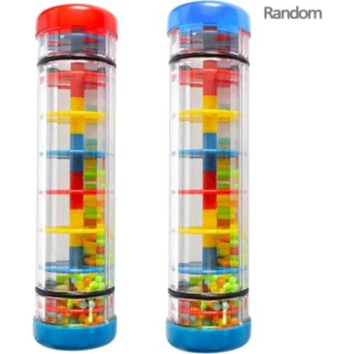 Rainbow Hourglass Rain Rainmaker Rain Stick Musical Toy Raindrop Sound for Kids Rain Stick baby Educational nstrument Fun Toy