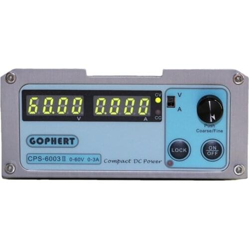 Gophert CPS-6003II 110V/220VAC to 0-60V 0-3A Mini DC Adjustable Digital Switching Power Supply 60V 3A Transformer SMPS PSU