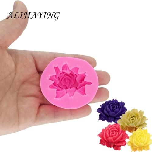 Rose Flower Fondant Mold Silicone Sugar Craft Cake Decorating Clay DIY Mold Sugarpaste Craft Bakeware D1336