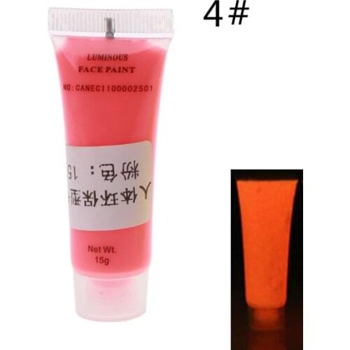 Glow in The Dark Liquid Luminous Pigment Non-Toxic Blacklight Face Paint Makeup E56C