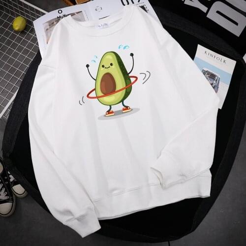 Fruit Avocado Doing Sport Print Man Sweatshirt Street Casual Hoody Autumn Oversize Hoodies hip hop Soft Unisex Sportswear