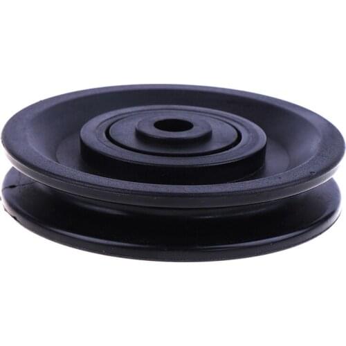 Universal External 90mm Diameter Wearproof Nylon Bearing Pulley Wheel Cable Gym Fitness Equipment Part
