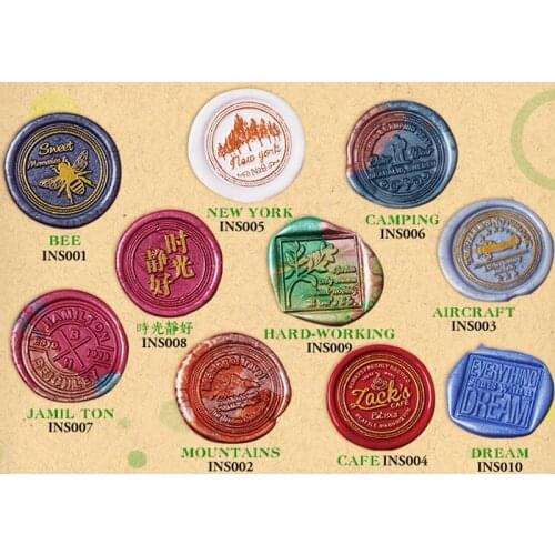 Wedding Invitations Botany Wax Seal Stamp ins Paint Beeswax Strips Envelope Christmas Stamps Birthday Card Envelope