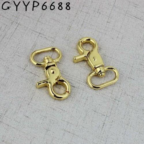 Hight quality 45mm Deep gold 4pcs 30pcs swivel Clasp hooks thick clasp leather purse bags handbags adjusted parts hardware