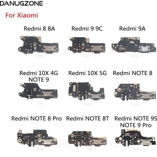 USB Charging Dock Plug Socket Jack Port Connector Charge Board Flex Cable For Xiaomi Redmi NOTE 8 Pro 8T 9S 8A 9 9A 10 4G 5G