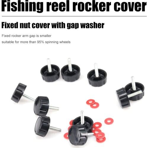 10pcs Handle Grip Screw Caps Fishing Reel Spinning Reel Nuts Fishing Tackle Part Compression Resistance Outdoor Fishing