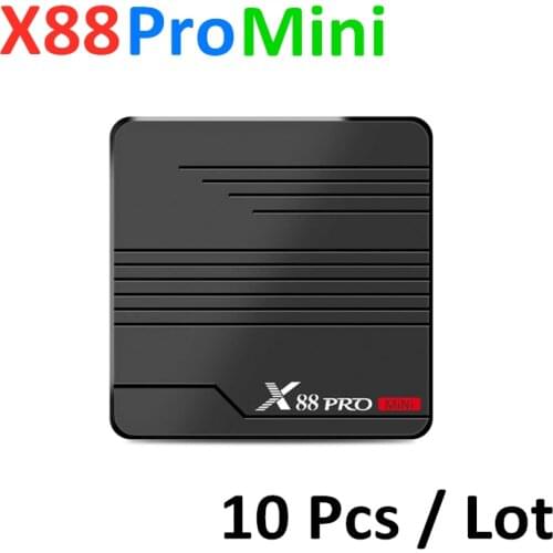 10 Pcs Lot X88Pro Tv Box Android 9.0 WiFi BT S905X3 Set Top 8K Smart X88 Pro Mini Mdeia Player