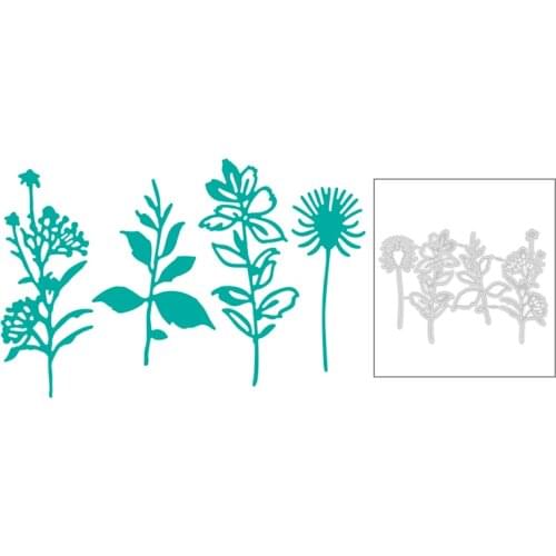 2020 New Plant Branches Flower Leaf Metal Cutting Dies For Embossing Cut Paper Decoration Greeting Card Scrapbooking No Stamps