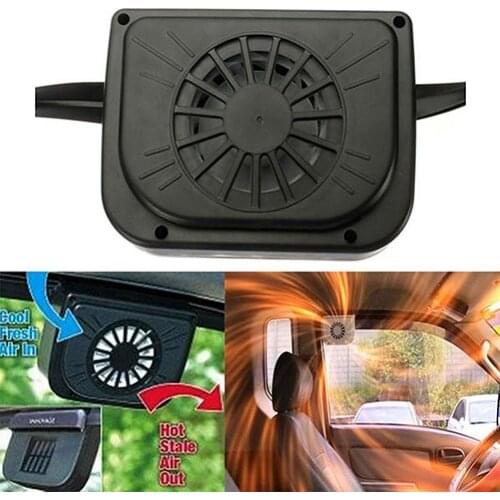 Solar Sun Power Car Auto Air Vent Cool Fan Cooler Ventilation System Radiator Car Accessories Interior