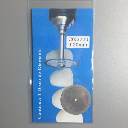 C03 Dental Diamond Disc Wheel Double Sided For Porcleain Teeth Cutting Polishing 220 C03