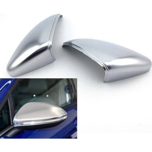 Car Mirror Cover For VW Golf MK7 VII 7 Touran Matte Chrome Silver Rearview Mirror Cover Protection Cap Car Styling