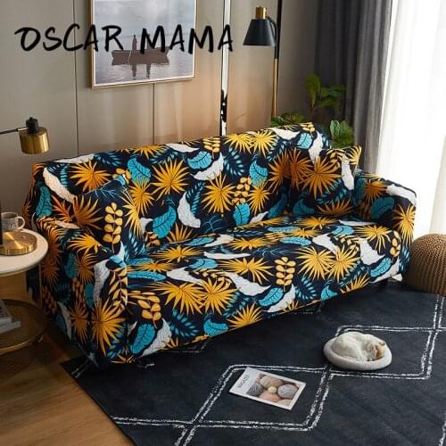 Black Flower Elegant Elastic Modern Sofa Chaise Cover Lounge 1 2 3 4 Seater Design Armchair Fundas Sofas Con Lounger Extensible