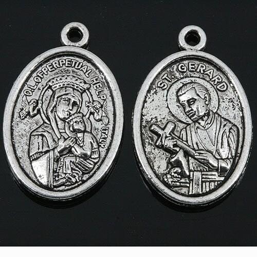 Tibetan Silver color Saint design charms 20pcs EF0157