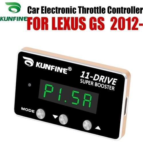 KUNFINE Car Electronic Throttle Controller Racing Accelerator Potent Booster For LEXUS GS 2012-After Tuning Parts