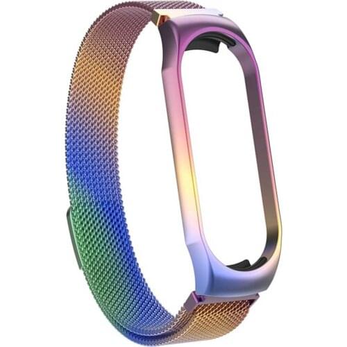 Strap For Xiaomi Mi Band 5 Wrist Metal Bracelet Screwless Stainless Steel MIband for Mi Band 5 Strap Wristbands Pulseira
