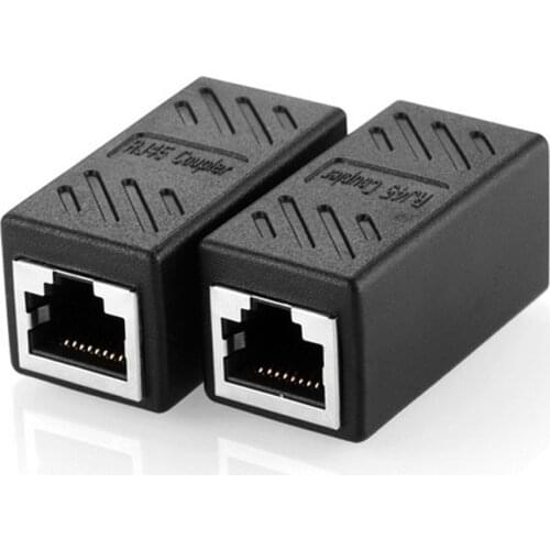 2 Pack RJ45 Coupler ethernet cable coupler LAN connector inline Cat7/Cat6/Cat5e Ethernet Cable Extender Adapter Female to Female