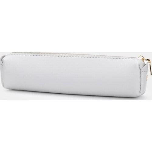 Salt-based pencil case leather large-capacity simple multi-function student storage stationery pencil case