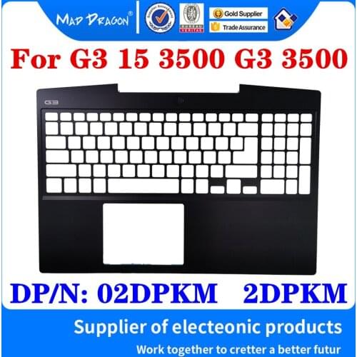 New original palm rest For For Dell G3 15 3500 G3 3500 Laptops Palm rest host upper cover C shell Case blue border 02DPKM 2DPKM
