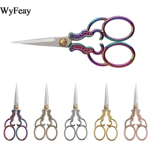 Professional Stainless Steel Sewing Scissors Vintage Embroidery Scissors Craft Tailor Scissor Styling Thread Scissor Yarn Shears
