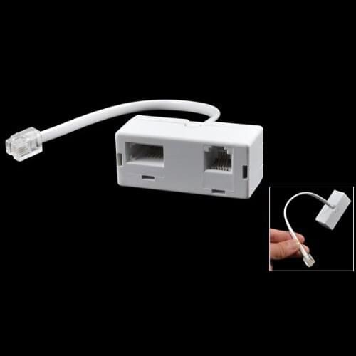 RJ11 Male Plug to RJ11 UK BT Telephone Socket Adapter Splitter #8