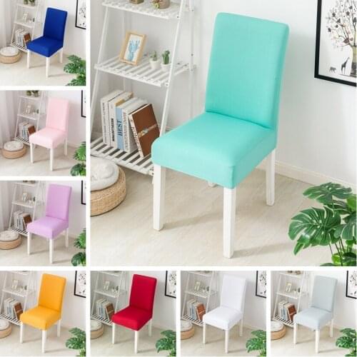 Spandex Lycra Chair Cover Fit For Square Back Home Chairs Wedding Party Home Dinner Decoration Half Cover