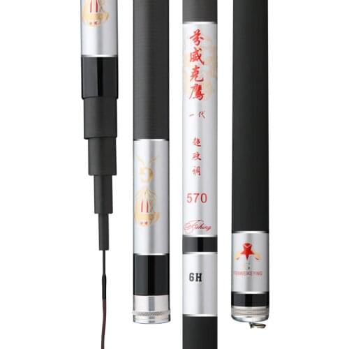 Competition Rod Carbon Telescopic Power Hand Poles Fishing Olta 3.6M-7.2M 6H Super Hard Carp Fishing Canne Peche Feeder De Pesca