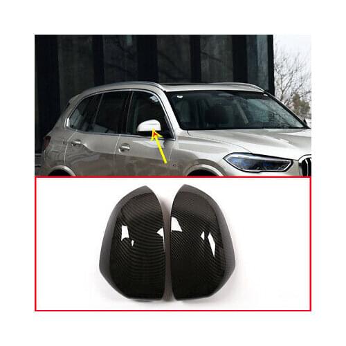 Carbon Fiber Style For BMW X5 G05 2019 X7 G07 2019 Rearview Mirror Cap Cover