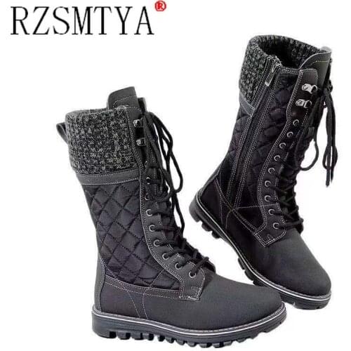 Platform Pu Knee High Boots Women Punk Increasing Long Woman Lace Up Booties Mujer 2021 Chelsea Women Shoes