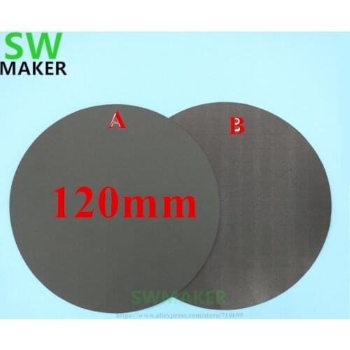 120mm Round Magnetic adhesive Print Bed Tape Print Sticker Build Plate Tape FlexPlate for DIY Kossel/Delta 3D Printer parts