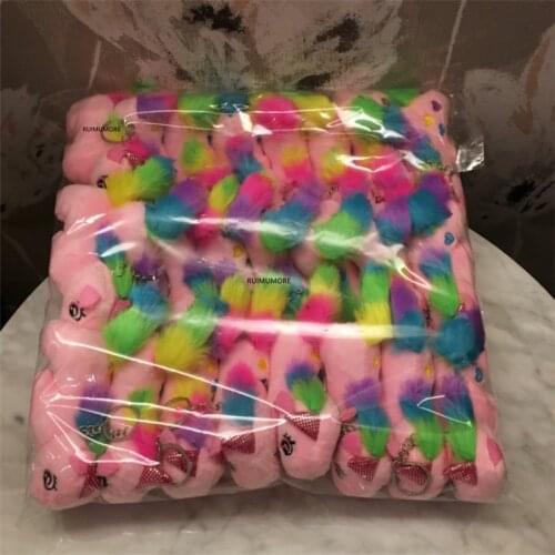 30pcs/lot plush stuffed toy , new on 7cm horse animal horse , kids key chain plush toy