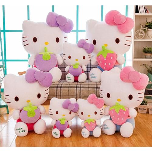 Hasbro HelloKitty Plush Dolls Toy Lovely Stuffed Animal Pillow Cat Plush Toys Soft Plush Girls Toy Christmas Gifts for Children