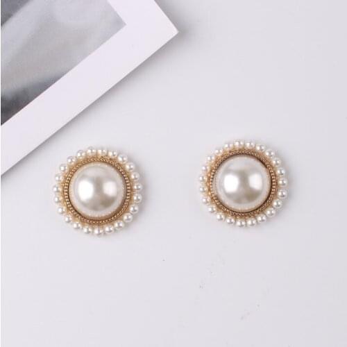 5PCS Pearl sunflower alloy material handmade DIY hair accessories semicircle pearl sunflower jewelry accessories