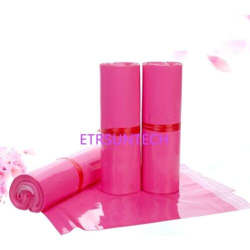 500pcs/lot 10 Size Pink Poly Mailer Envelopes Shipping Bag Plastic Mailing Bags Polybag Poly mailer Factory wholesale