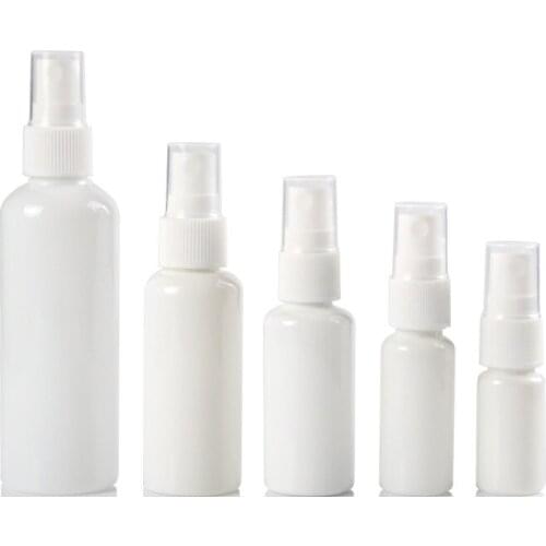 Medical Use White Plastic Mist Spray Bottle Side Spray Vials Travel Cosmetic Packaging 10ML15ML 20ML 30ML 50ML 100ML 50pieces