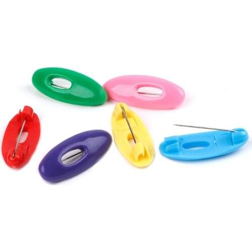 6Pcs Plastic Safety Brooch Pins For Women Muslim Hijab Pin Scarf Enamel Pin Buckle Accessories Headscarf Decoration