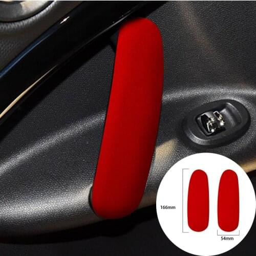 For BMW MINI R60 R61 2011-2016 Alcantara Suede Wrap Car Door Handles Panel Strip Cover Car Trim Stickers Internal Accessories
