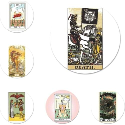 Egypt mysterious Tarot Divination Icons Pins Badge Decoration Brooches Metal Badges For Clothes Backpack Decoration 58mm