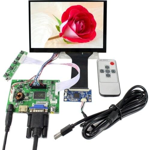 HD MI+VGA+2AV+Audio LCD Driver Board 7inch 1280x800 N070ICG-LD1 Capacitive Touch Panel